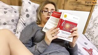 You're going to cum from reading, aren't you? - dirty talk action