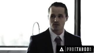 Nympho Vanna Bardot fucks the bad juror to help her friend in a tough trial
