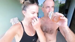 A couple has sex on their vacation in Mexico in this homemade vid