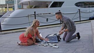 A British girl is ready to do anything for a million dollars. She really wants to have sex with a stranger
