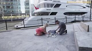 A British girl is ready to do anything for a million dollars. She really wants to have sex with a stranger