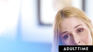 A big-breasted stepmom teaches her stepson the secrets of sex in this explicit video