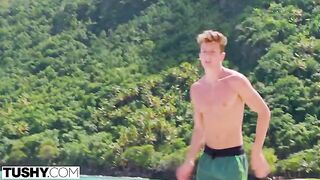 Scarlett, a daring redhead, has an intense passion for anal adventures