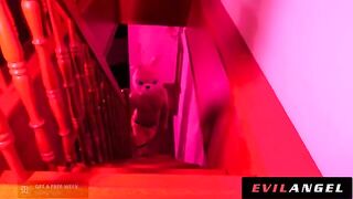 Hot Euro slut in anal threesome with two cocks, including a special gapping scene