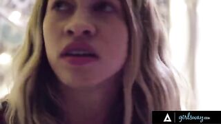 Popular girl Gia Derza cheers up bullied Khloe Kapri in the bathroom
