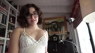 The shy girl is eager to explore intimacy with her stepdad