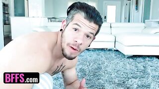 Besties Bambi Black, Demi Sutra & Megan Winters get fucked on movie night