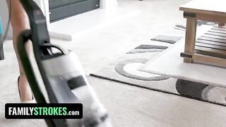 Karmen Santana fucks her stepbrother, using her big ass
