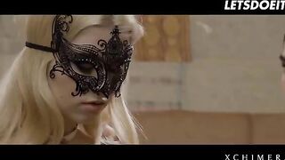 Luxury blonde Misha Cross fucked by two cocks in a passionate affair