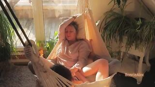 A couple enjoy sensual sex and mutual masturbation on a sunny day