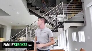 Step sister with big natural boobs fucks her stepbrothers’ dicks