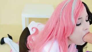 Neopantine RWBY fucked after sucking cock in cosplay scene