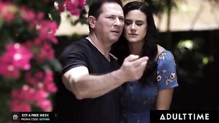 The pervert couple taught the naughty Haley Reed a lesson in anal sex