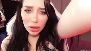 A young gamer girl was caught cheating by her boyfriend, featuring Honey Haze