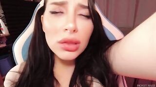 A young gamer girl was caught cheating by her boyfriend, featuring Honey Haze