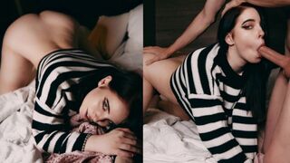 The beautiful girl MollyRedWolf has sex with her tutor in a steamy encounter