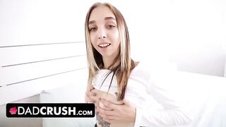 Cute stepdaughter Breezy Bri wants a big dick from her dad