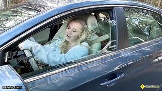 The lucky mechanic screwed busty blonde Bailey Brooke roadside
