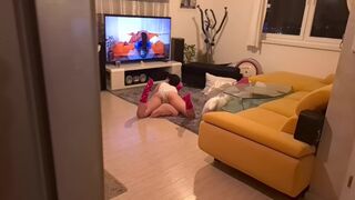 A horny guy caught his stepsister watching porn and got intimate