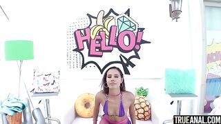 Petite Kylie Le Beau gets her asshole gapped by horny stud