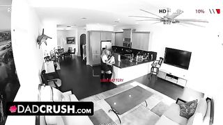 Two young sluts Macy Meadows and Krissy Knight getting fucked by a stepdad