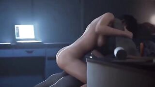 Ada Wong got fucked hard by Mr. X in 3D animation