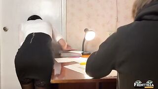 Student replaced exam with hard anal sex with teacher