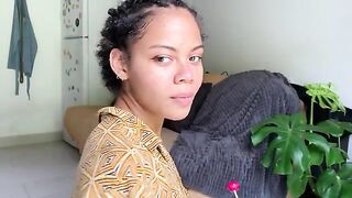 The girl is begging for a guy’s cock in her mouth