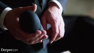 Curvy Kazumi gets dominated, gagged, and spanked hard by a commanding figure in a steamy Deeper production