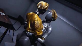 Ballerinas from Atomic Heart get futanari and fuck in a heated scene