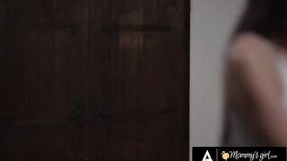 The stepsister fucked by the guy in the kitchen for not calling the police