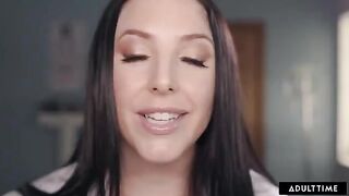 Hot doctor Angela White gives a sexy patient a full body exam in ASMR