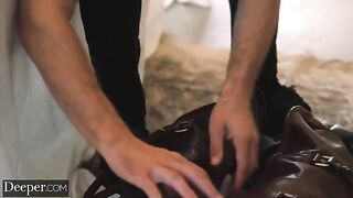 A beautiful story about a hot girl in bondage from Deeper