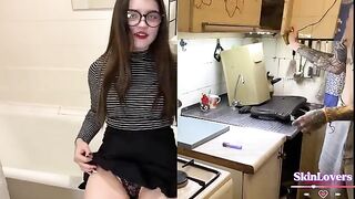A girl lifted the mood of her bored student with rough sex
