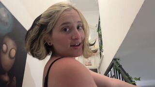 The girl prefers to get a cock rather than money in her house