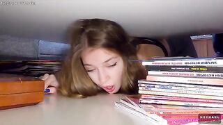 A stepbrother taught his sister to play in a steamy way