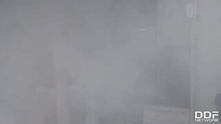 Firefighters fucked busty tattooed slut Monika Fox in an orgy