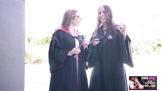 Two hot MILFs fuck their way through a magical world in this steamy parody