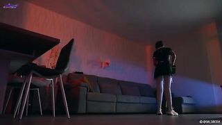 A girl became a sex-android and fucked with a strong cock