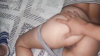 A hot chick sees her man in pajamas and fucks him hard