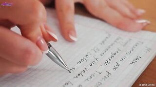 Squirt and learn Spanish with a hot solo girl
