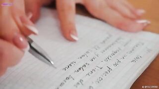 Squirt and learn Spanish with a hot solo girl