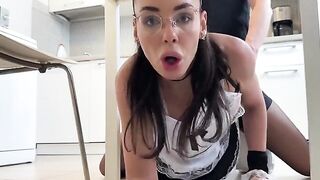 The janitor is checking if the house is tidy enough