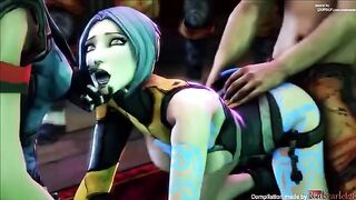 The best animated porn with Borderlands characters, made in Blender SFM style