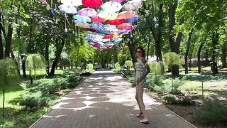 I took off my panties in the park and played with my pussy publicly
