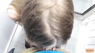 Petite babe gets fucked in the shop changing room