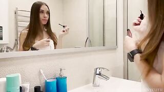 My mistress is a professional in blowing jobs, she doesn't spit but swallows!
