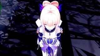 Kokomi from Genshin Impact gets her pussy full of cock in a 3D hentai scene