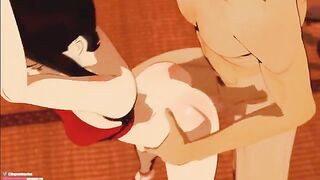Blender 3D animation with intense sex scene featuring Tifa