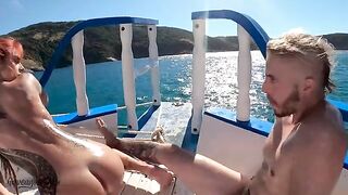 Brazilians have no shame - public sex on the boat with Voyeur